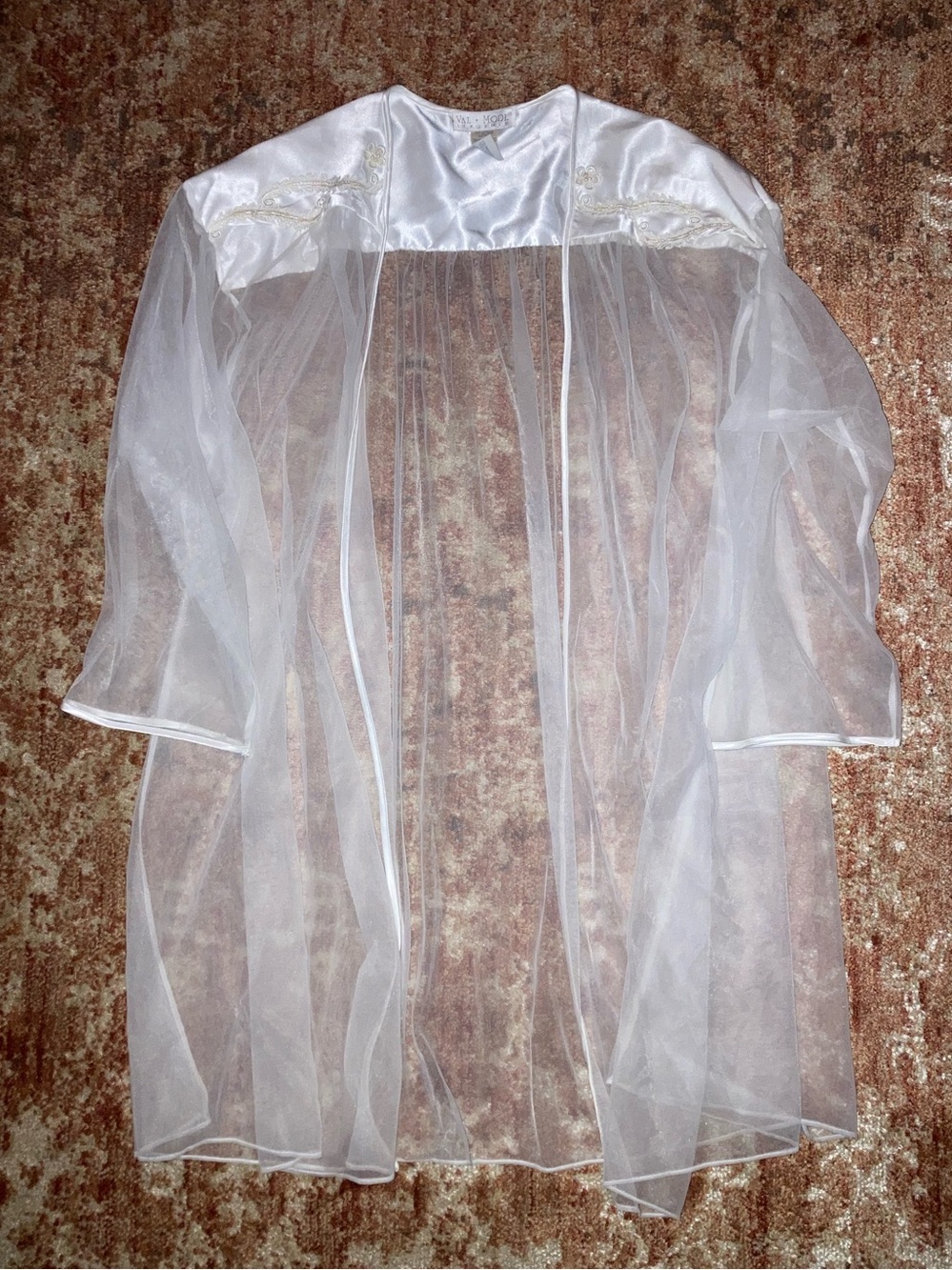 Vintage Sheer White Robe